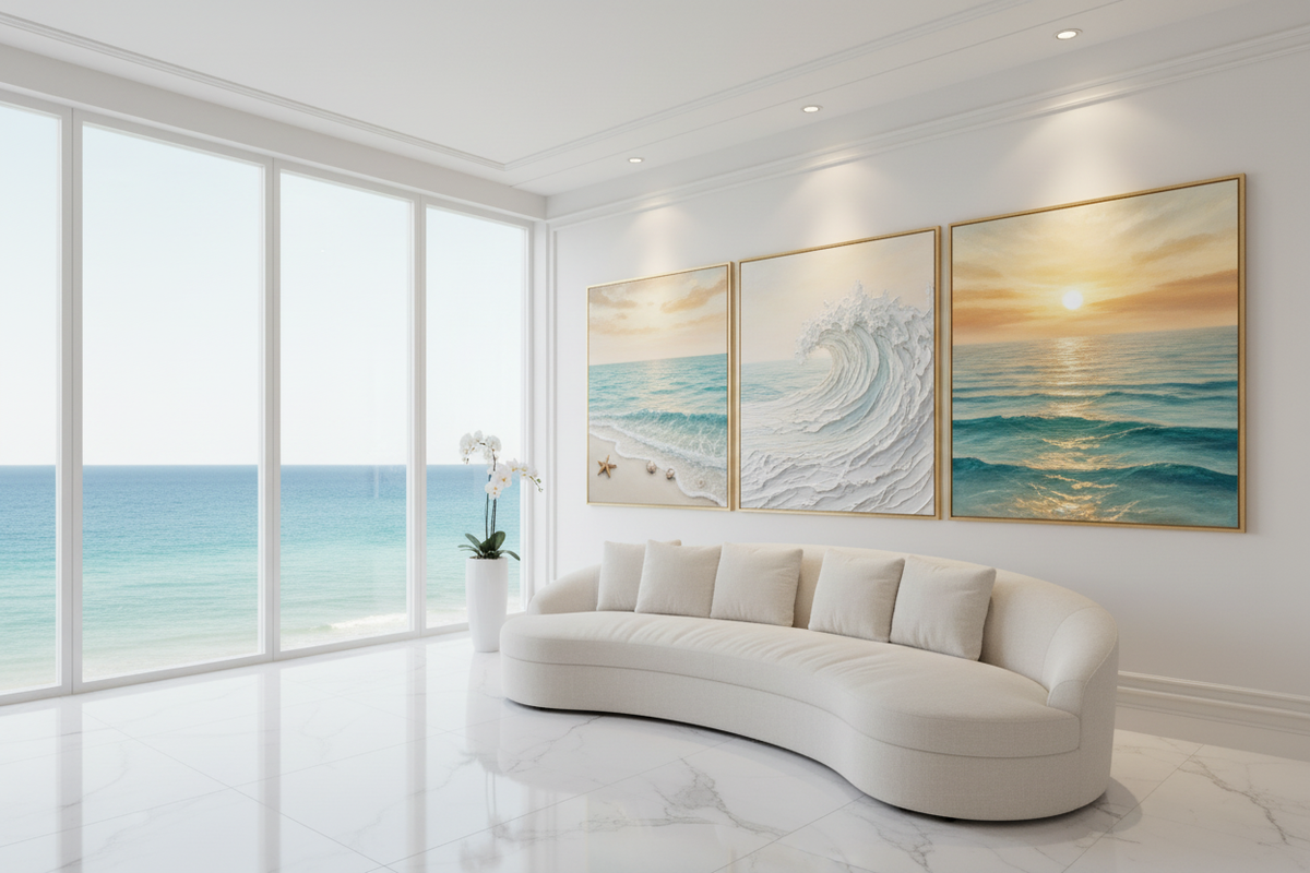 AmberCoastal Art Wall