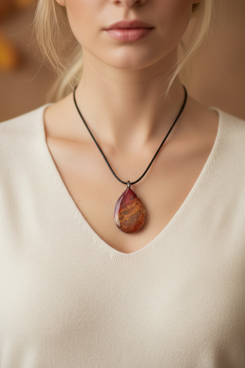 Autumn Resin Necklace